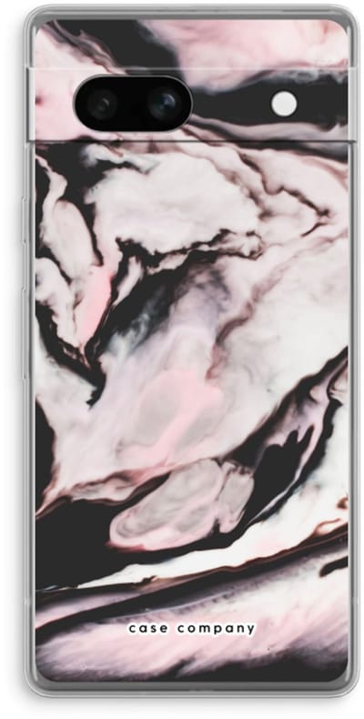 Case Company® - Hoesje geschikt voor Google Pixel 7A hoesje - Roze stroom - Soft Cover Telefoonhoesje - Bescherming aan alle Kanten en Schermrand