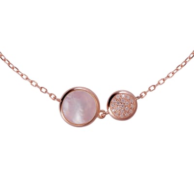 Orphelia ZA-7431 - Armband - Zilver 925 Rosé - Zirkonia / Mother of Pearl - 19 cm