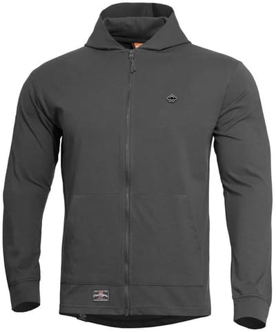Pentagon Agis Ring Spun Sweatshirt Met Rits Grijs S Man