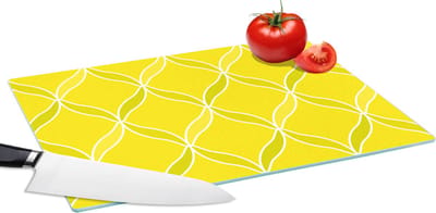 Glazen Snijplank - 39x28 - Citroen - Patronen - Contour - Fruit - Snijplanken Glas