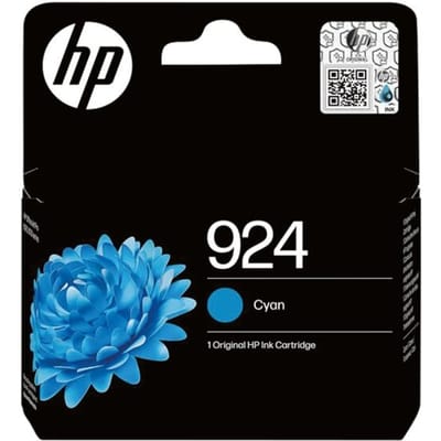 Originele HP inktcartridge 924 (4K0U3NE), tot 400 pagina's, enkele verpakking, cyaan