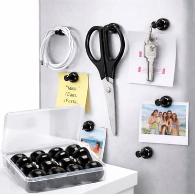 Neodymium Magneten 10 Stuks – Super Sterke Koelkastmagneten – Whiteboard Magneten – Mini Magneetjes – Platte Magneten – Zwart