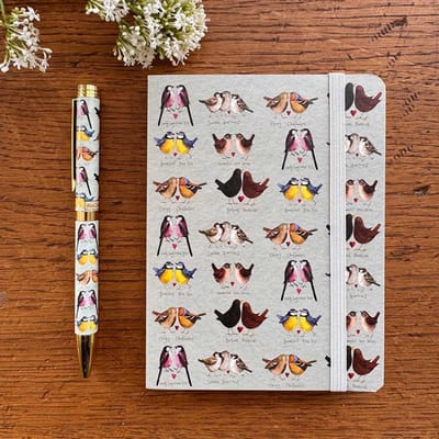 Alex Clark Small Chunky Notebook Beautiful Birds~ Softcover Notitieboekje Vogels