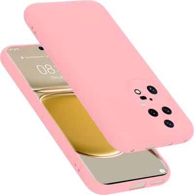 Cadorabo Hoesje geschikt voor Huawei P50 PRO in LIQUID ROZE - Beschermhoes gemaakt van flexibel TPU silicone Case Cover