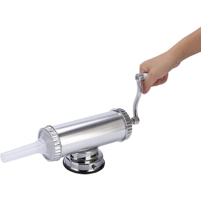 Kit de remplissage de viande pour saucisses en alliage d'aluminium de 2 lb pour usage domestique blanc