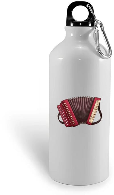 Hacebo® - Accordeon waterfles - Muziek - Muziekanten - Instrument - snaarinstrument - muzikanten - water fles - 400ML