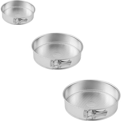 Set van 3 springvormen met scharnier 18,5 cm + 26 cm + 28 cm Zenker Silver