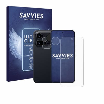 Savvies - Screenprotector voor Nothing Phone (4a) Pro (Voor+Camera) - Folie Beschermfolie transparant 18 Stuks