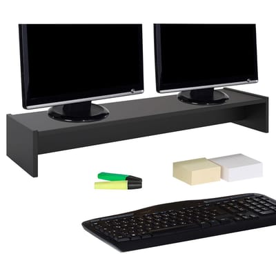 Monitorstandaard ZOOM 100 x 15 x 27 cm in zwart