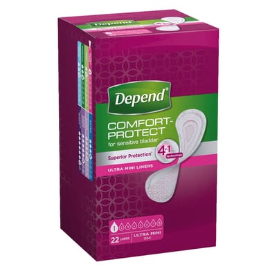 Depend Inlegkruisje Ultra Mini - 22 stuks - incontinentie inlegkruisjes