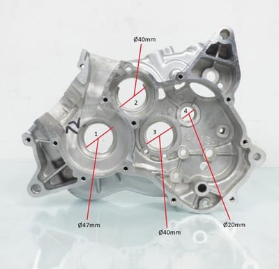 Carter moteur droit coté embrayage pour moto CPI 50 SM Avant 2020 Neuf