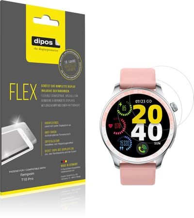 dipos – 2x Beschermfolie geschikt voor Fempoin T10 Pro | 3D Full Cover Screenprotector | 100% Passend