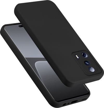 Cadorabo Hoesje geschikt voor Xiaomi 13 Lite in LIQUID ZWART - Beschermhoes gemaakt van flexibel TPU silicone Case Cover