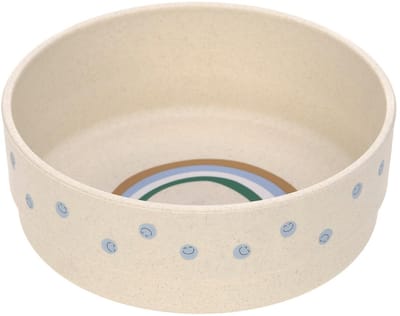 Kinderservies zonder melamine, BPA-vrij, voor vaatwasser en magnetron/bowl, Happy Rascals Smile sky blue