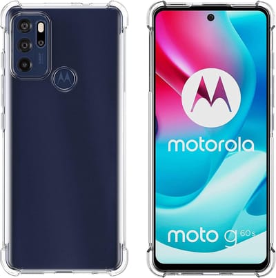 Shockproof Flexibele achterkant Silicone hoesje Transparant Geschikt voor: Motorola Moto G60s / Moto G60