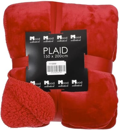 In The Mood Mardy Plaid - 200 x 150 cm - Rood