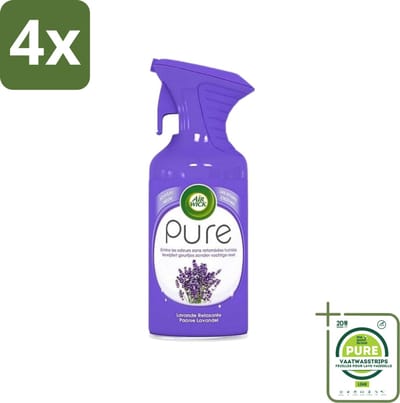 Air Wick - Luchtverfrisser Spray - Paarse Lavendel - 250ml - Voordeelverpakking - 4 stuks - Luchtverfrisser - Lavendelgeur