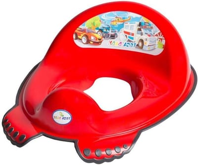 Kinder Toiletverkleiner - Zindelijkheidstrainer - Zelfstandig Plassen - Anti-slip functie - 43 x 30 x 16 cm - Rood