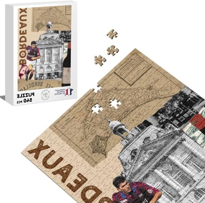 Klassieke Puzzel - Legpuzzel Bordeaux - Ontspannen Tijdverdrijf - Gedrukt in Frankrijk - 540 Stukjes - Bordeaux Collage