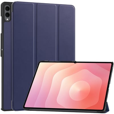 Coverup Tablethoes geschikt voor Samsung Galaxy Tab S11 Ultra Hoesje - Tri-Fold Book Case met Wake/Sleep - Blauw