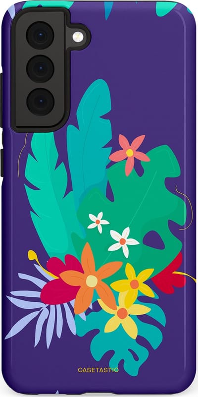 Casetastic Hoesje Geschikt voor Samsung S21 FE - Stijlvolle Beschermende Duo-layer Case - Surfplant