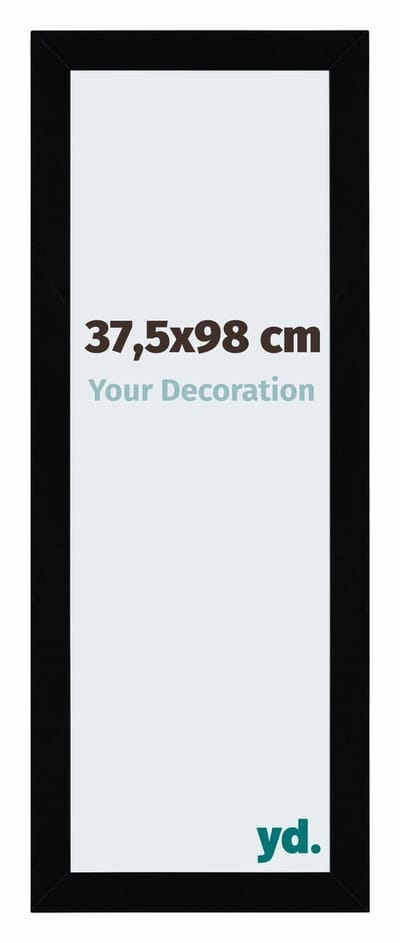 Your Decoration - Puzzellijst 37,5x98 cm - Zwart Hoogglans - Puzzellijst 1500-2000 stukjes - MDF Fotolijst - Mura