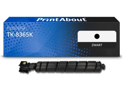 PrintAbout huismerk Toner TK-8365K Zwart Geschikt voor Kyocera