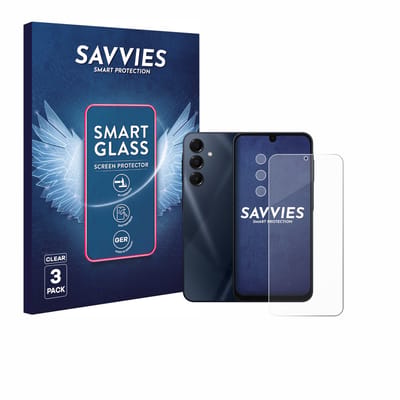 3 Stuks Savvies Screenprotector - geschikt voor Samsung Galaxy A16 5G (Voor+Camera) - beschermfolie glas transparant