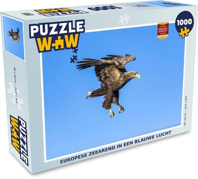 Puzzel Europese zeearend in een blauwe lucht - Legpuzzel - Puzzel 1000 stukjes volwassenen