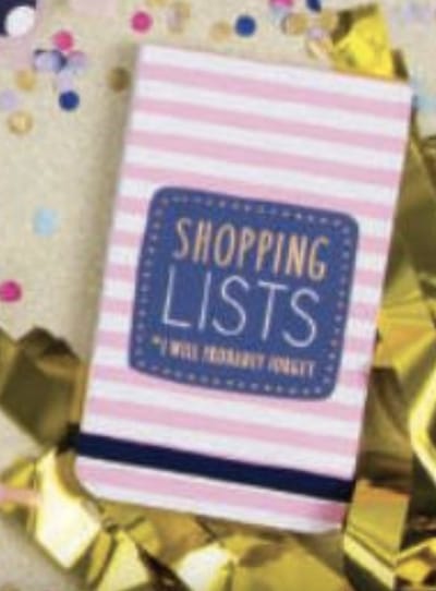 "CGB GIFTWARE YOU’LL DO - SHOPPING LISTS NOTEBOOK *I WILL PROBABLY FORGET "