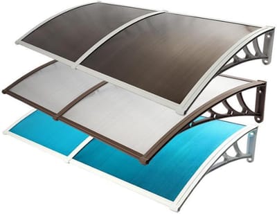 Deurluifel Buiten - Regenkap Entree - Huis Beschermen - Weerbestendig Polycarbonaat - 80 x 150 cm - Transparant