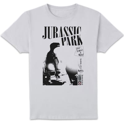 Jurassic Park Isla Nublar Punk Men's T-Shirt - Wit - S