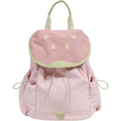 Nieuwe Lente en Zomer Korte Trip Kleine Rugzak Eenvoudig en Schattig Veelzijdig Pendelen Schooltas College Stijl Rugzak gray