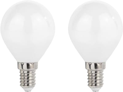 Spectrum LED Kogellamp E14 - 5.5W - 230V - 610 Lumen - 2700K Warm Wit - Ø45mm - Voor Tafellamp, Nachtlampje of Wandlamp - 2 stuks