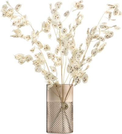 L.S.A. Wicker Lantaarn of Vaas - 25,9 cm Hoog - Taupe