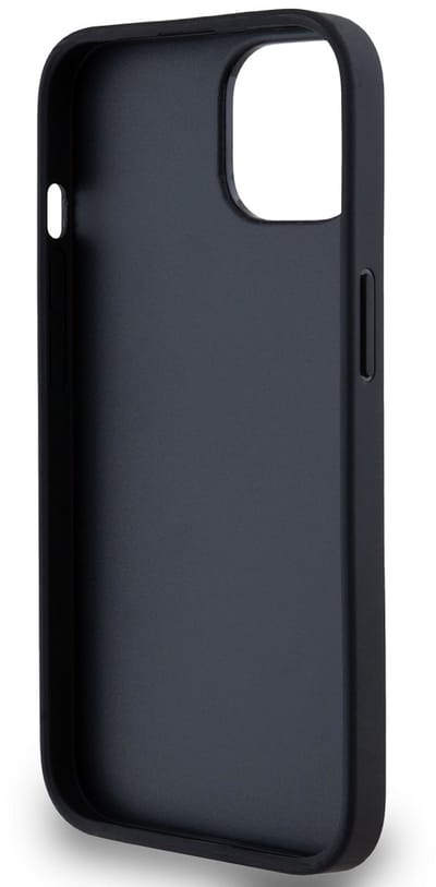 DKNY Checkered Printed Stripe Back Case - Geschikt voor Apple iPhone 13 (6.1") - Zwart