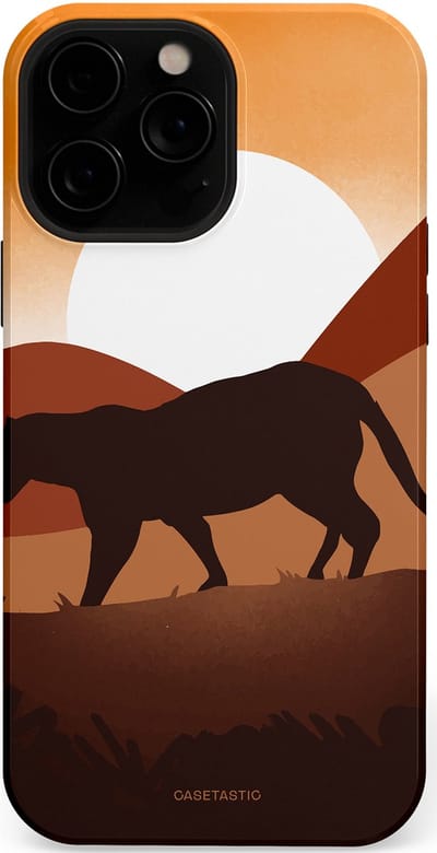 Casetastic Hoesje Geschikt voor Apple iPhone 13 Pro Magsafe - Stijlvolle Beschermende Duo-layer Case - Zonsondergang Safari
