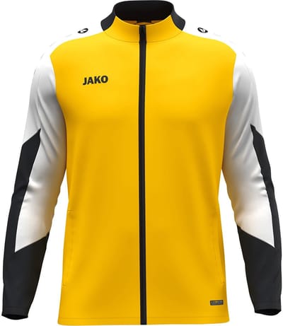 Jako Dynamic Polyestervest Kinderen - Geel / Wit / Zwart | Maat: 116
