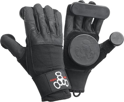Slider Handschoenen - Beschermende Uitrusting - Inline Skaten - Vervangbare PU-palm - XS - Zwart