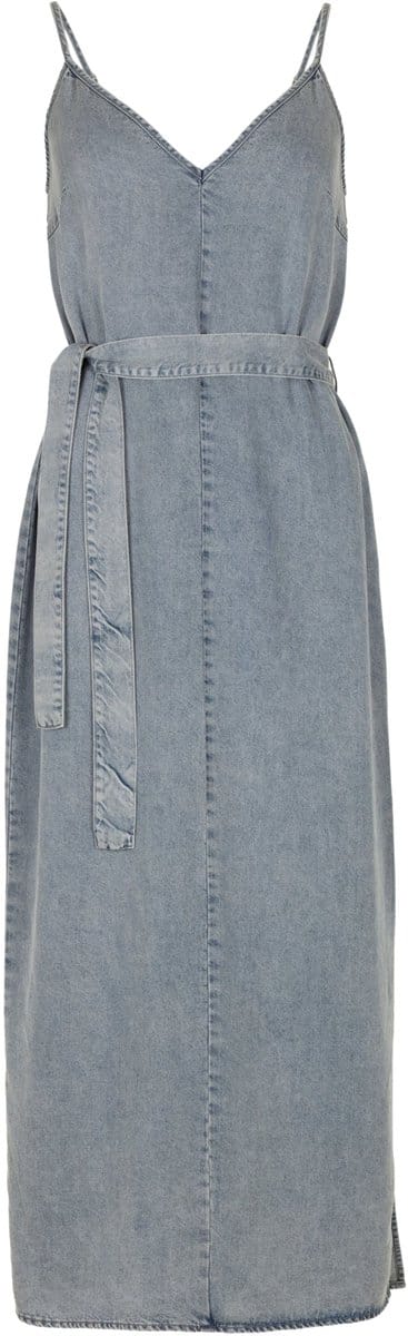 Freebird Dnm-tencell-26-2 Dames - Jurk - Lichtblauw - Maat M