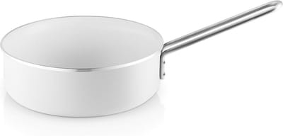 Steelpan - Kookpan - Koken - Gelijkmatige warmteverdeling - 24 cm - Wit