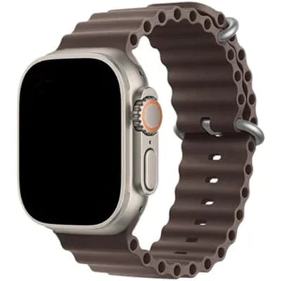 2+1 | Apple Watch Bandje Ocean - Siliconen - Kust Grijs