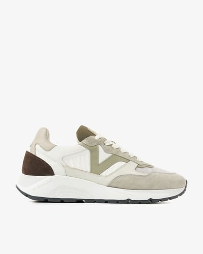 VIA VAI Owen Cody Sneakers Heren - Leer,Mesh,Su�de,Textiel - Bruin