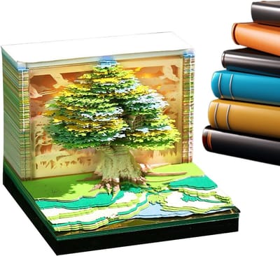 3D Memoblok - Papieren Kunst - Dagelijkse Planning - Artistiek Kalenderdesign - 10 x 10 x 8.5 cm - Niet gespecificeerd