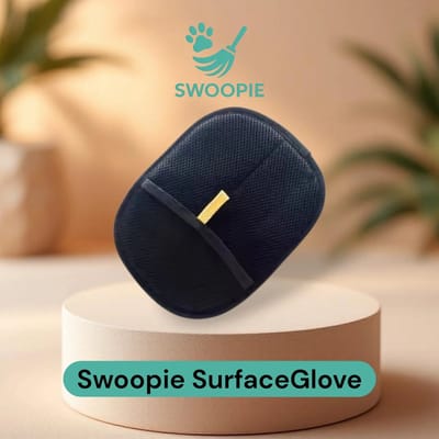 Swoopie SurfaceGlove™ Haar Verwijder Handschoenen voor Meubels, Kleding & Stoffen (Set van 2) - Huisdieren - Hondenharen - Kattenharen - Hygiëne - Meubels - Kleding - Herbruikbaar - Pluizenverwijderaar