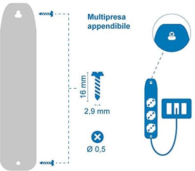 Overspanningsbeveiliging met 2 USB-poorten en universele stopcontacten
