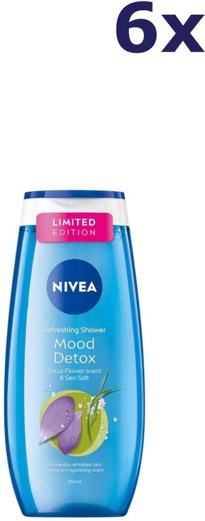 Nivea Mood Detox Douchegel - 6 x 250 ml