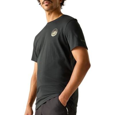 Heren T-shirt met korte mouwen en grafische print, ademend en luchtig.