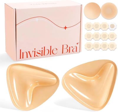 Dubbelzijdige zelfklevende push-up pads voor extra volume, herbruikbare tepelpads en beha-inzetstukken voor cup A-B