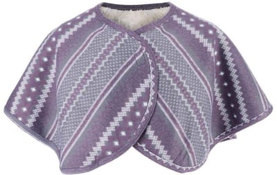 Dailygoods - Warme schoudersjaal - Dubbelzijdig - Zacht pluche - Bescherming tegen kou - Warmtekussen voor schouders en hals - Geschikt voor winter -...